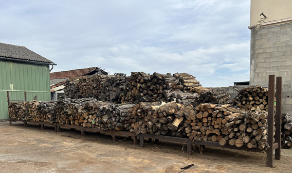 Stock de bois de chauffage